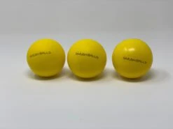 One Dozen (12) SMUSHBALLS The Ultimate Indoor & Outdoor Batting Practice Ball: Yellow