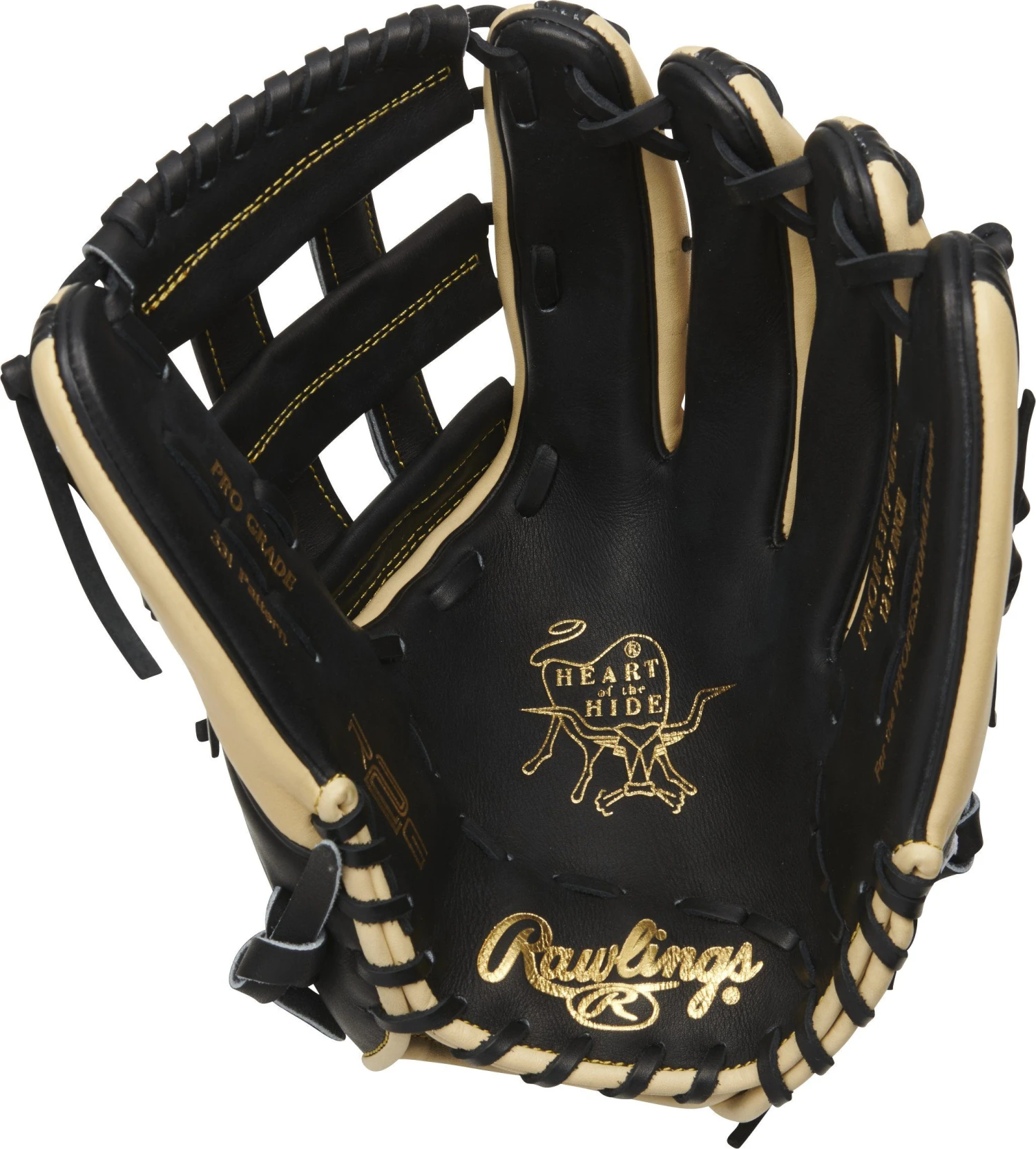 Rawlings Heart Of The Hide R2G 12.75" Outfield Baseball Glove: PROR3319-6BC - Image 2