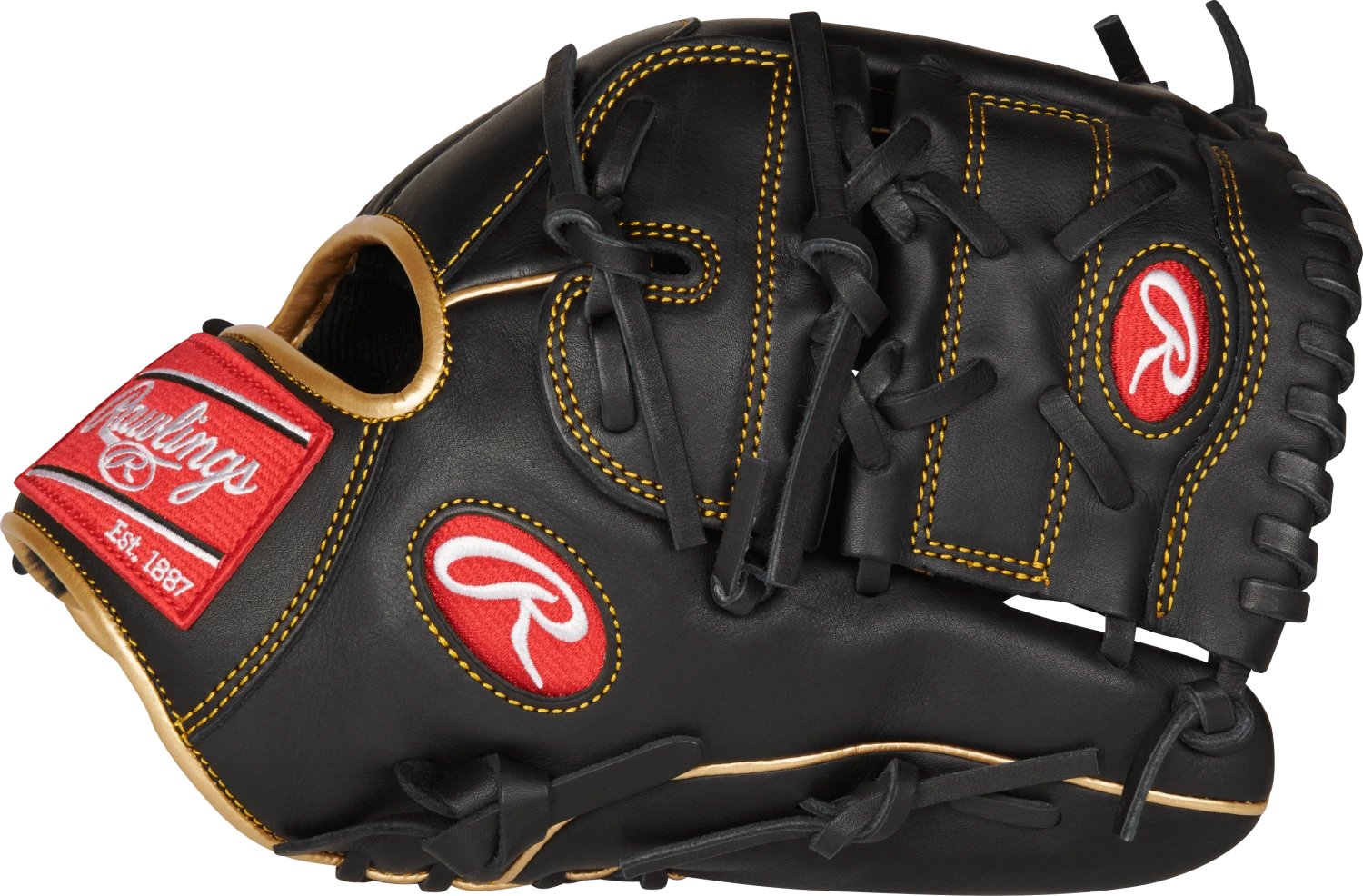 Rawlings R9 12" Infield/Pitcher's Baseball Glove: R9206-9BG - Image 3