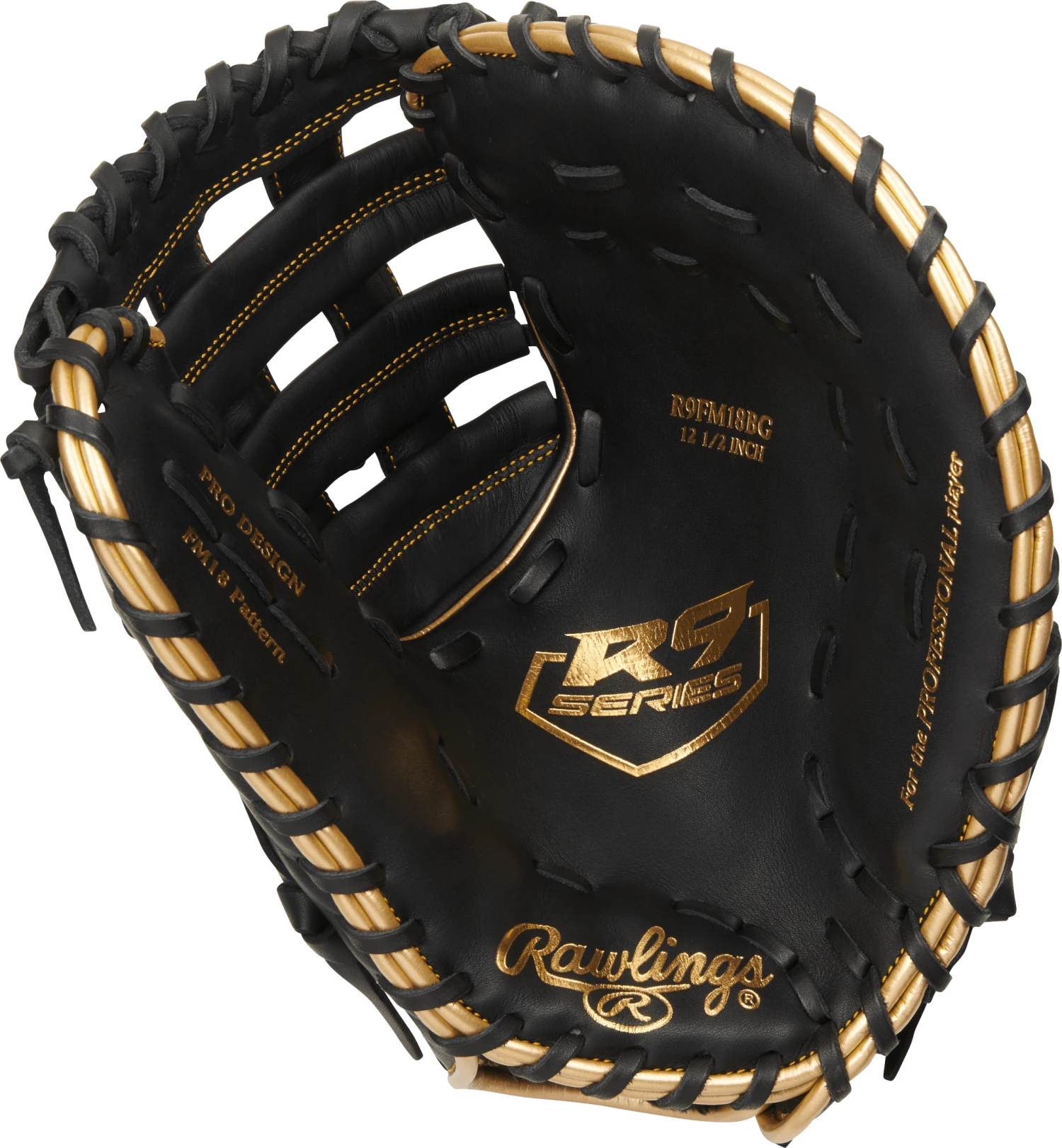 Rawlings R9 12.5" Baseball First Base Mitt: R9FM18BG - Image 2