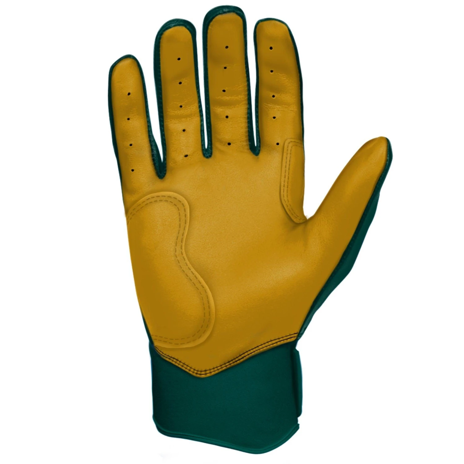 Bruce Bolt PREMIUM PRO Short Cuff Batting Gloves: GREEN - Image 8