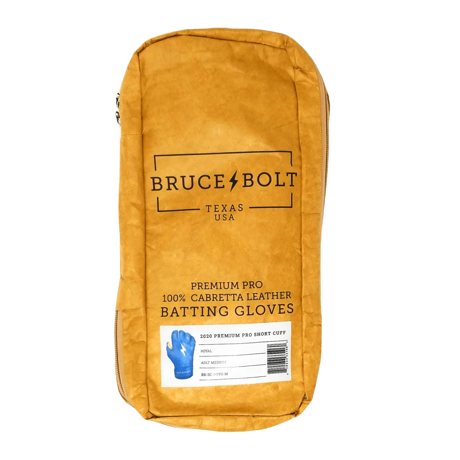 Bruce Bolt PREMIUM PRO Short Cuff Batting Gloves: Royal - Image 7