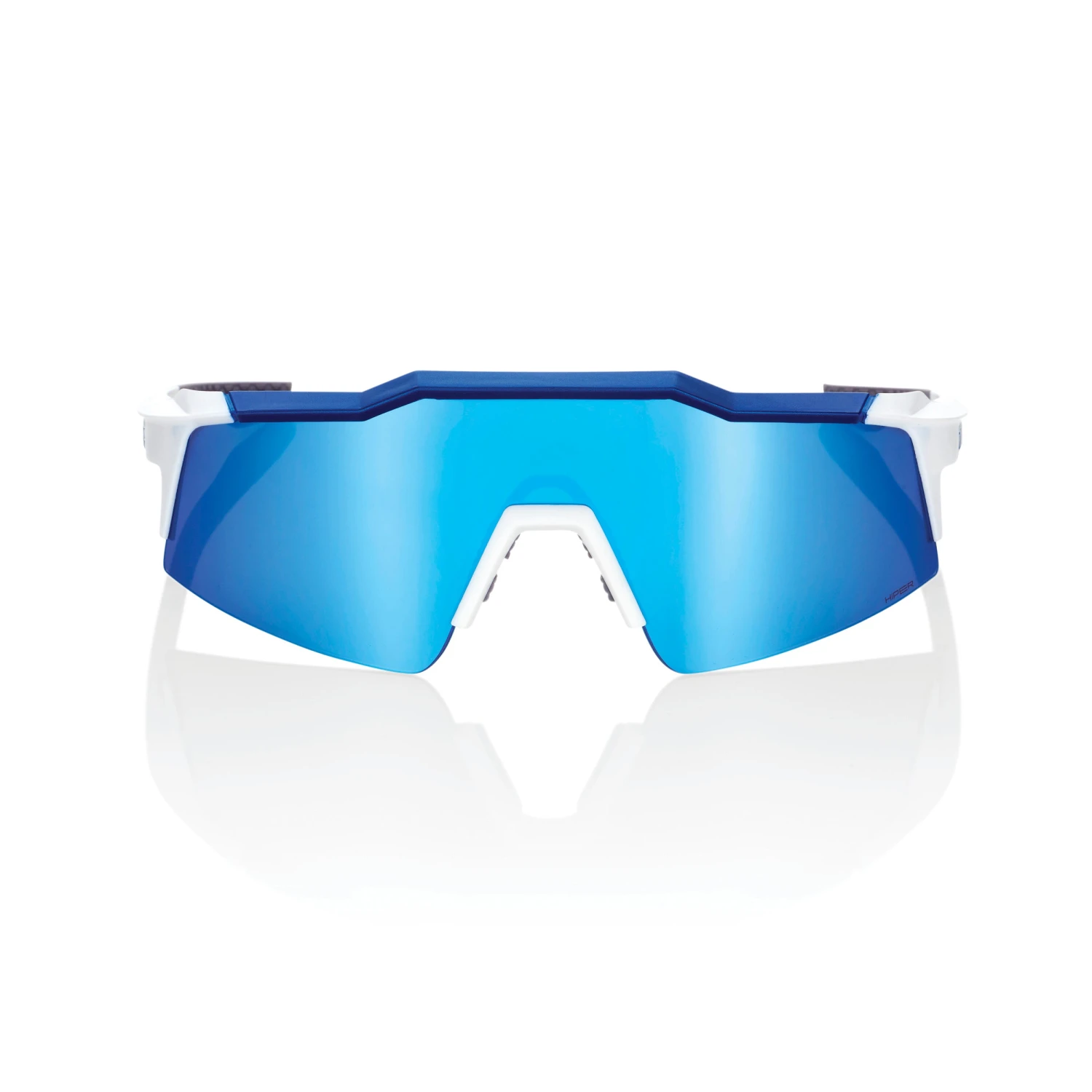 100% SPEEDCRAFT SL Matte White - HiPER Blue Multilayer Mirror Lens - Image 2