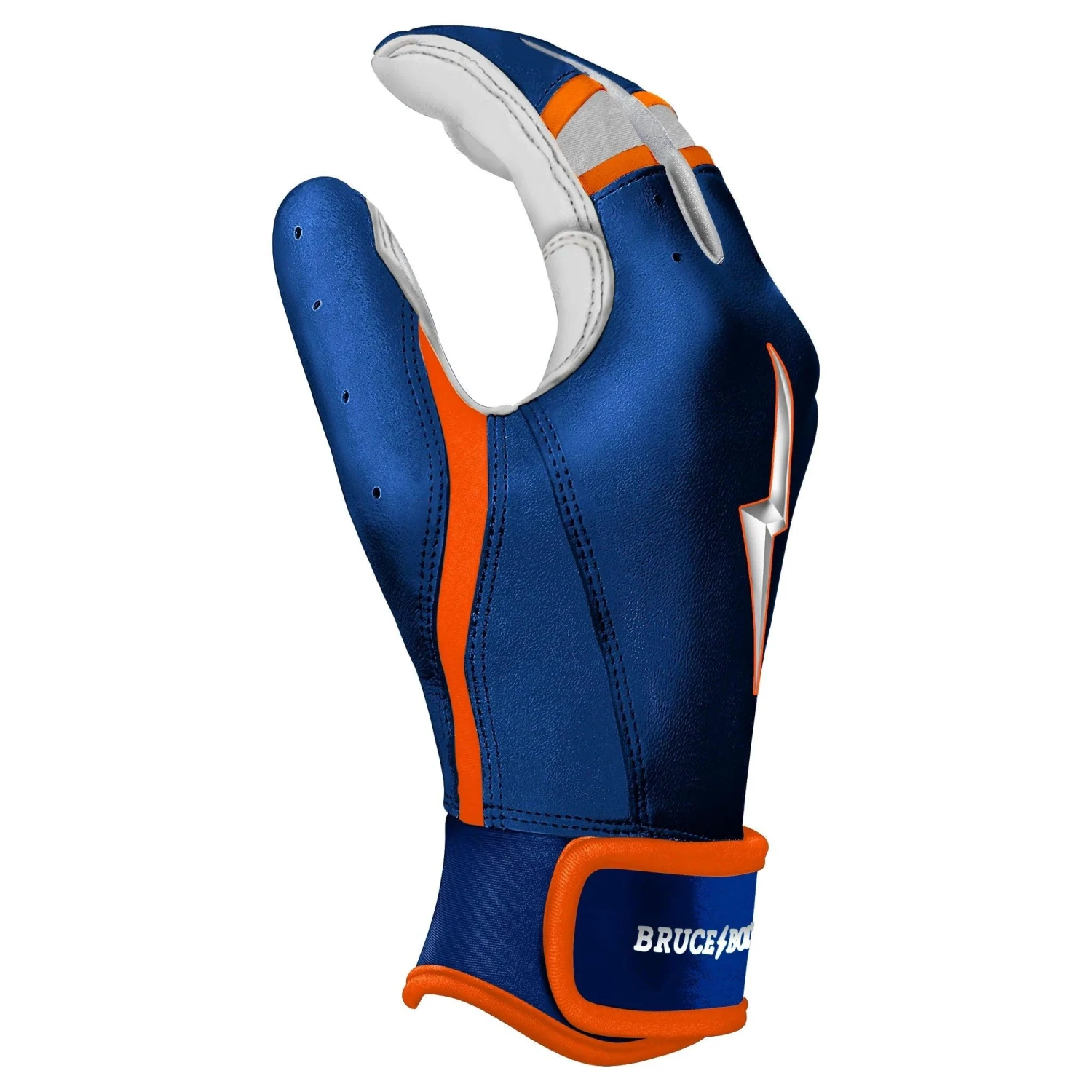 Bruce Bolt PREMIUM PRO NIMMO Short Cuff Batting Gloves: Blue - Image 7