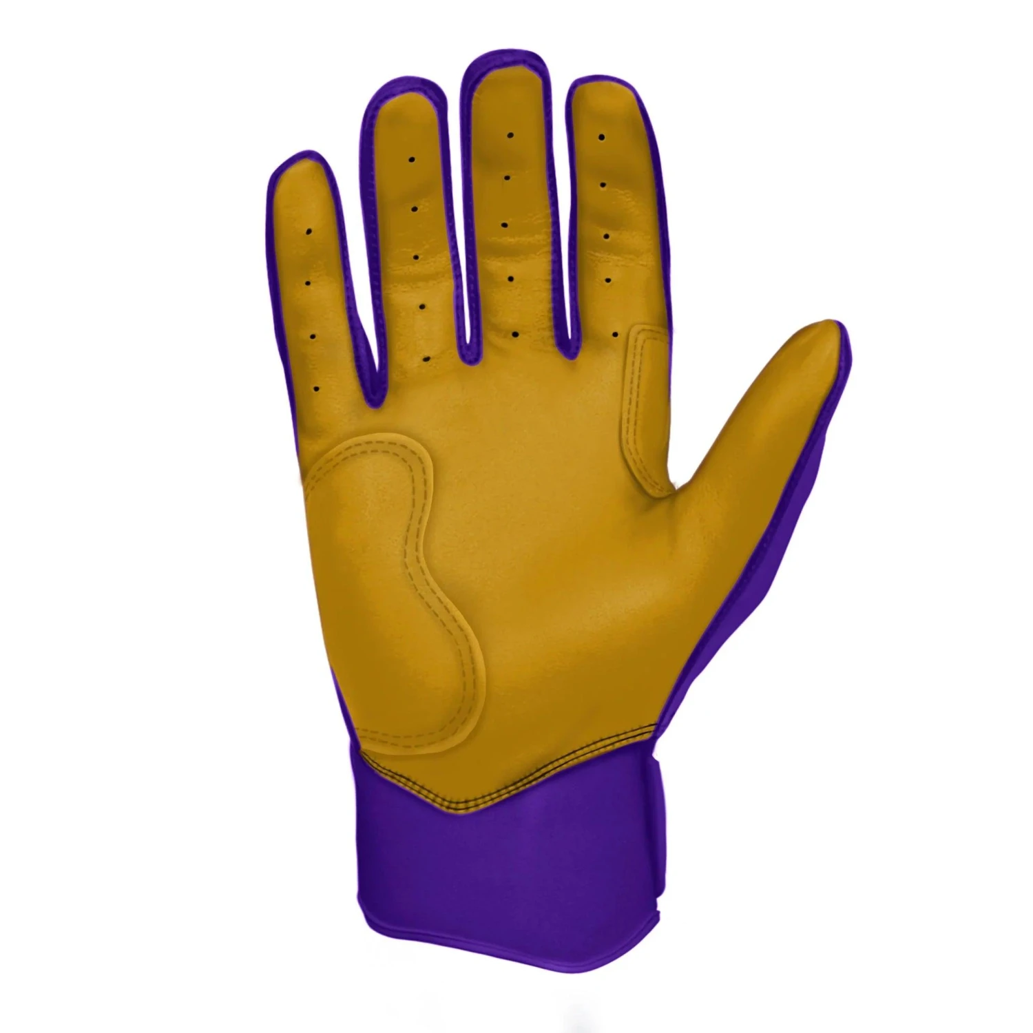 Bruce Bolt PREMIUM PRO Short Cuff Batting Gloves: Purple - Image 6